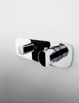LAMÈ - Shower mixer with hand shower with overhead shower by Fantini Rubinetti - view 3